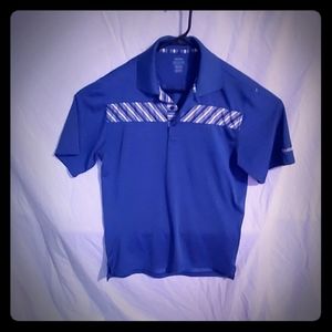 Reebok Play Dry blue Polo L casual shirt